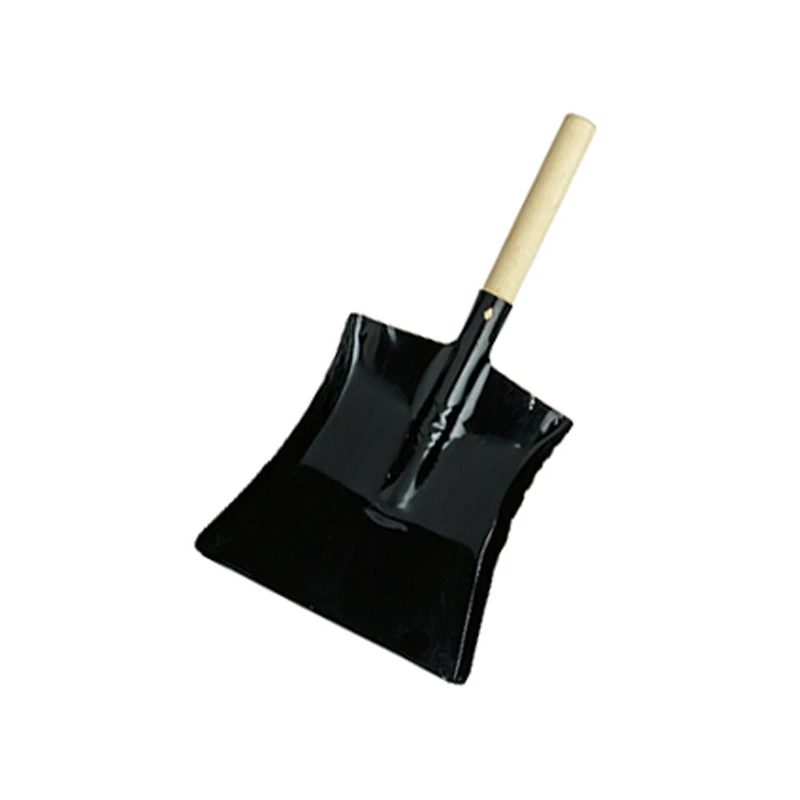 225mm x 265mm Black Wooden Handle Hand Shovel - Image 3