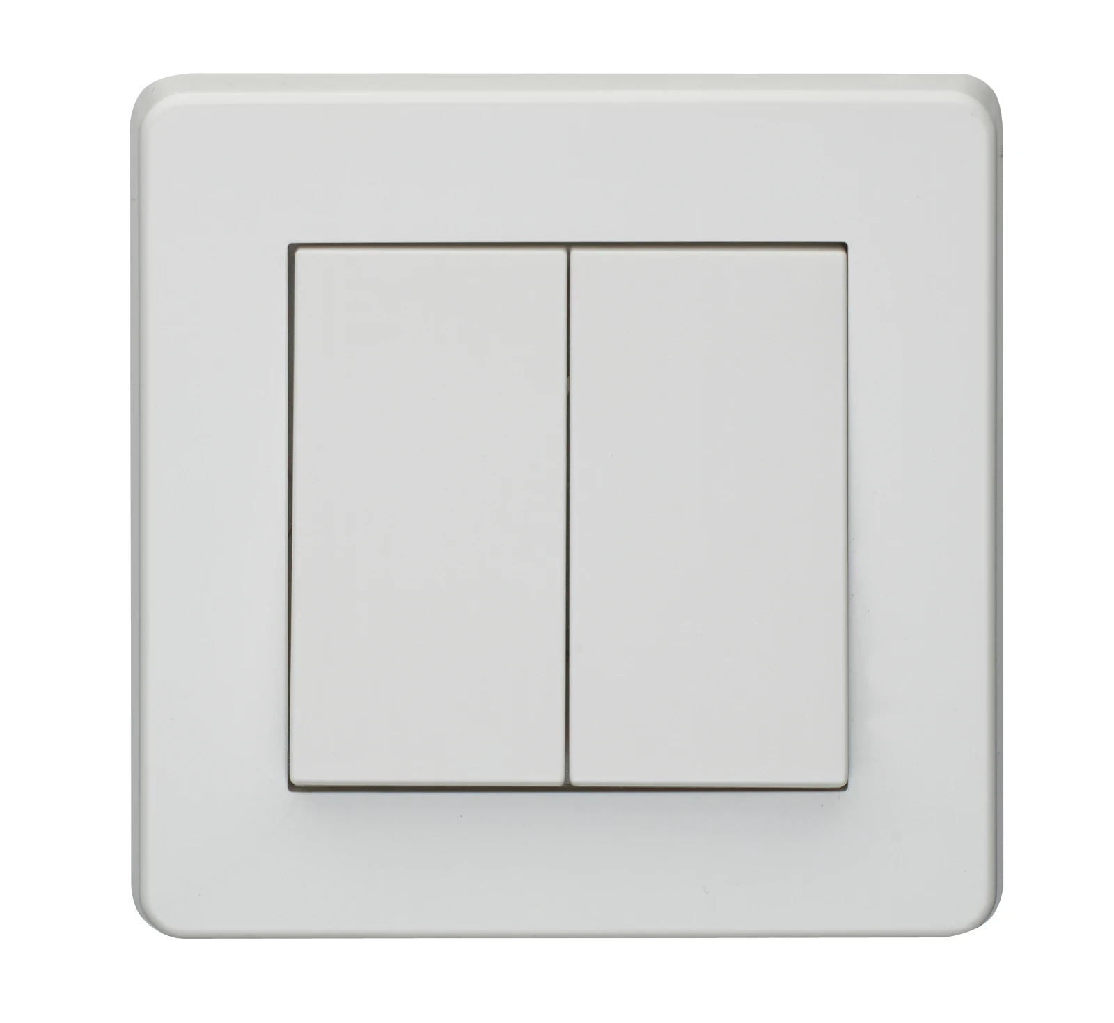 Crabtree Plate Switch 2 Gang 2 Way Single Pole Corinthian 10AX White - Image 3