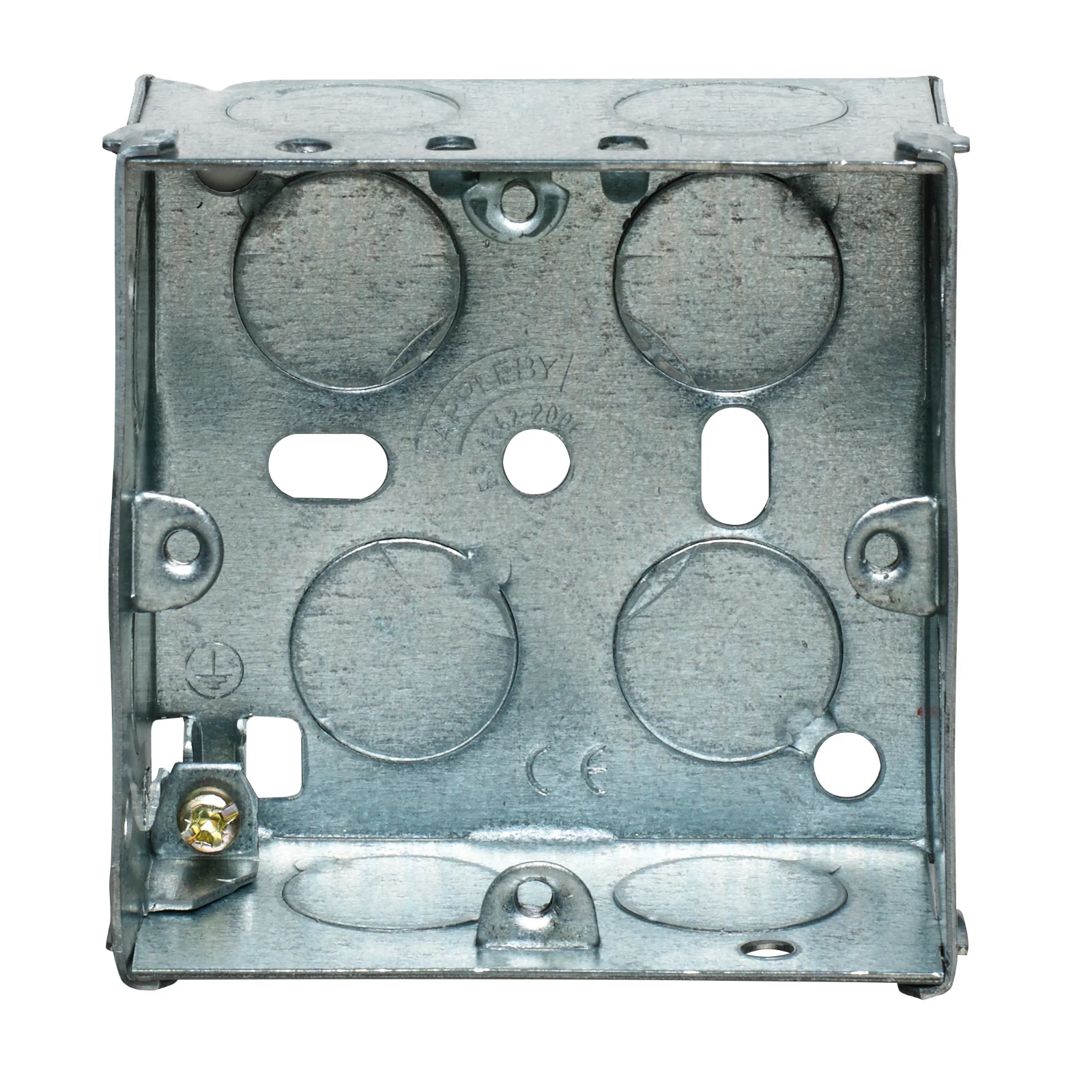 1 Gang Adjustable Lug Flush Steel Installation Box 35mm Depth - Image 3