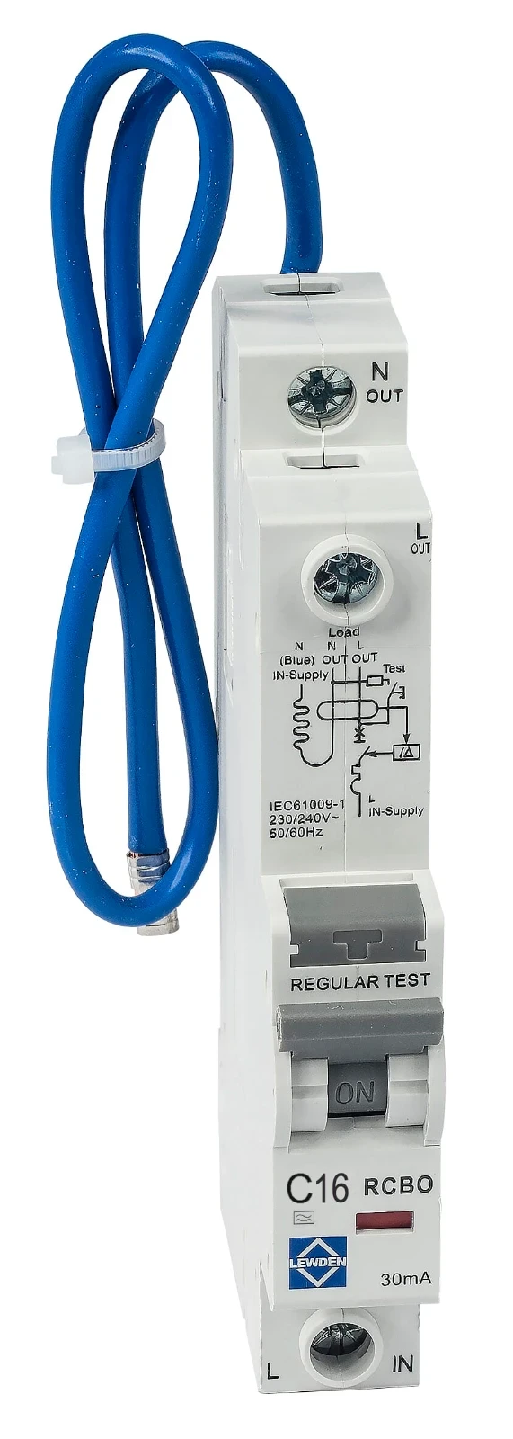 Lewden 32A RCBO 30mA B Curve 6kA Type A (RCBO-32/30/SPA) - Image 3