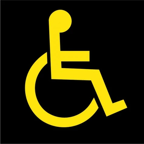 Visiline Disabled Logo Yellow 100cm - Image 3