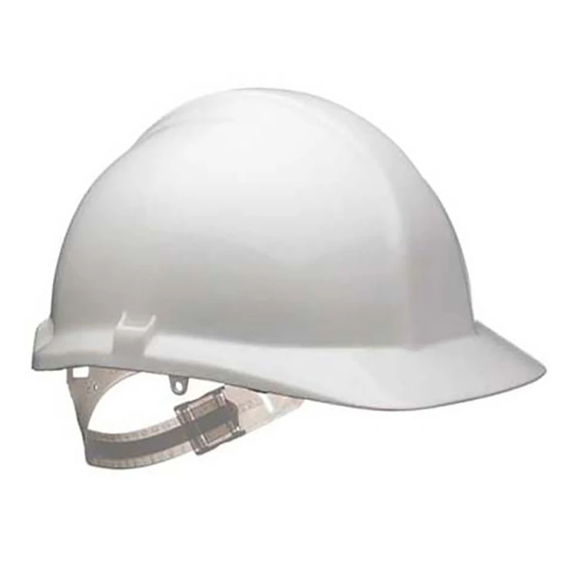 Safety Helmet Unvented Reduced Peak White - Image 3