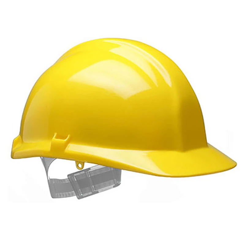 Classic Full Peak HDPE Non-Vented Safety Helmet Yellow - Image 3