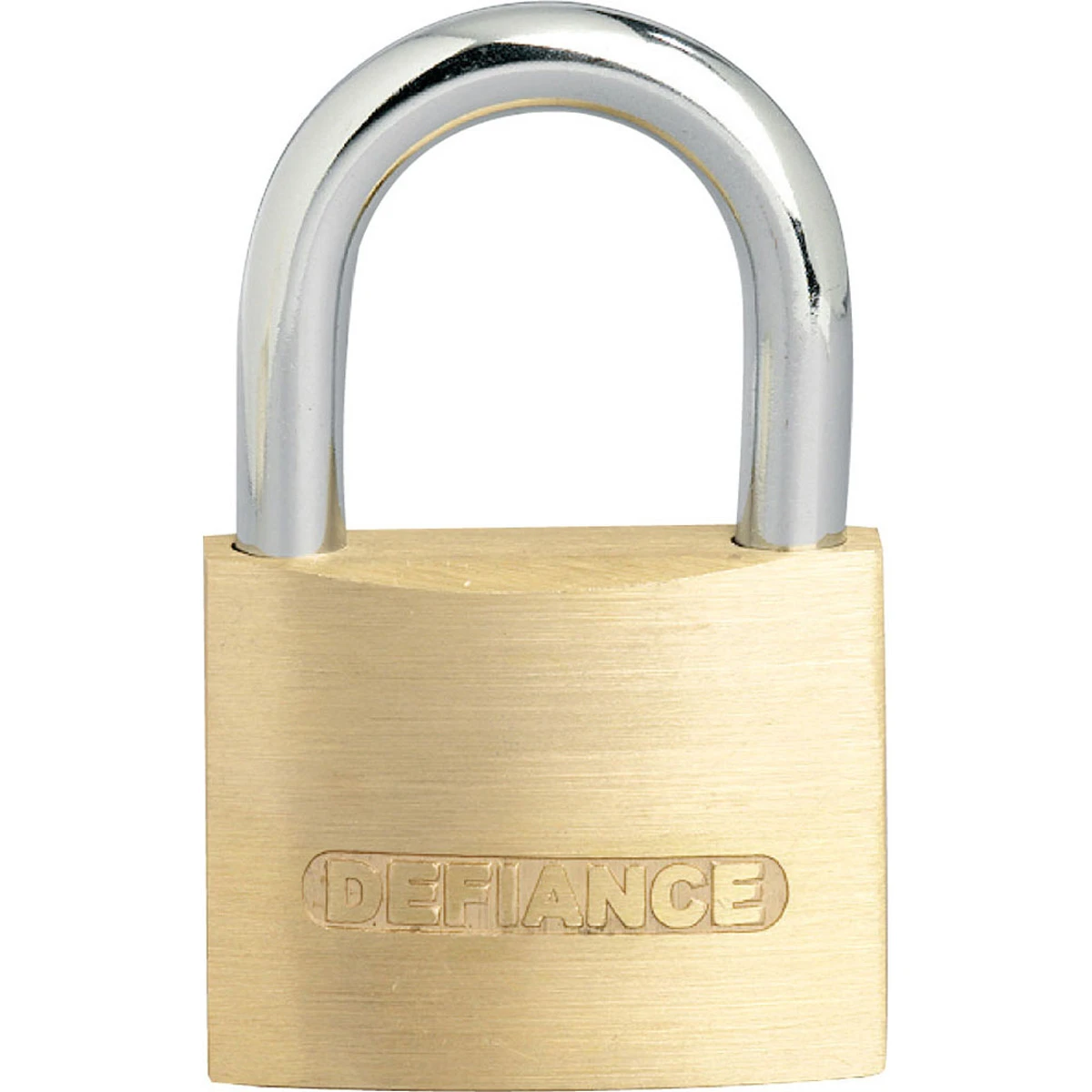 Low Security Solid 50mm Brass Chrome Padlock - Image 3