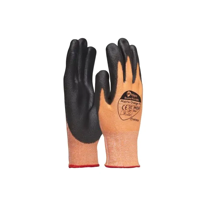 Matrix Cut Level 3 Polyurethane Glove Size 11 Orange - Image 3