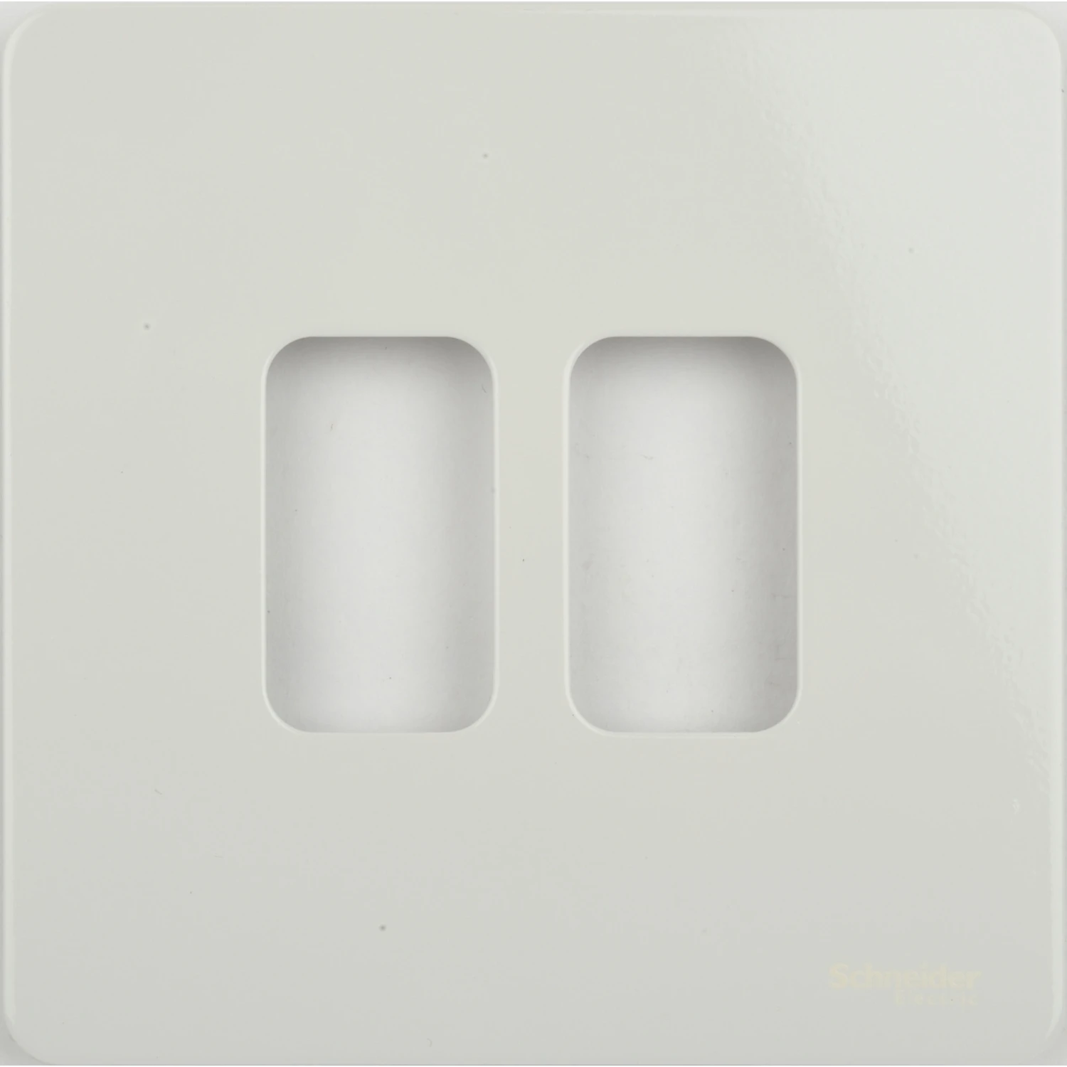 Ultimate Grid System Screwless Front Plate 2-Gang 88 x 88mm White - Image 4