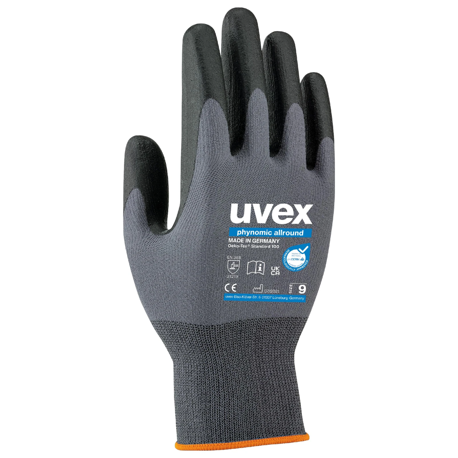 Uvex Phynomic Allround Safety Glove Size 9 - Image 3