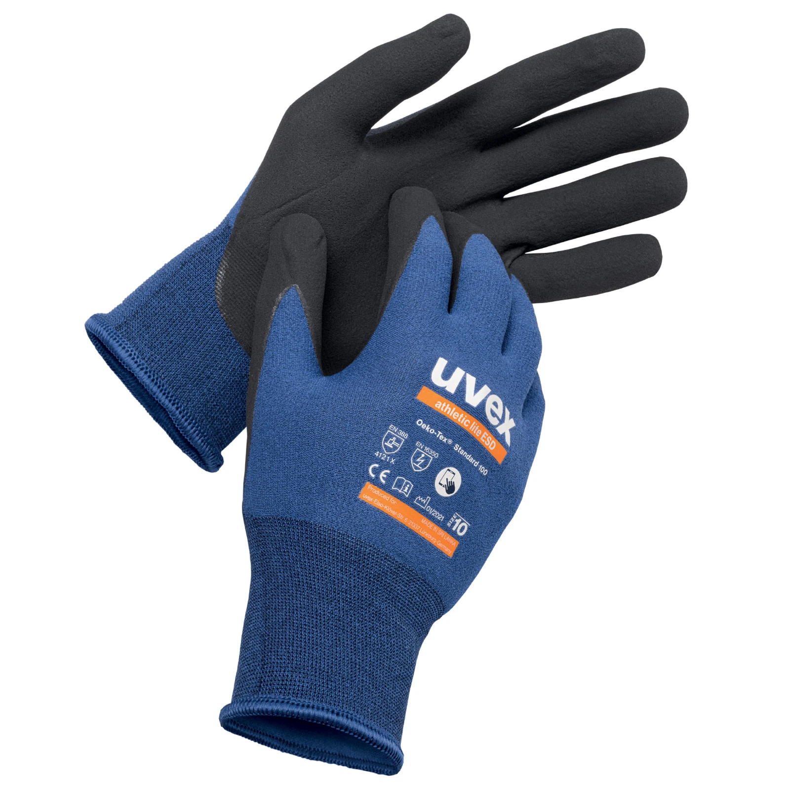 Uvex Athletic Lite ESD Glove Size 10 - Image 3