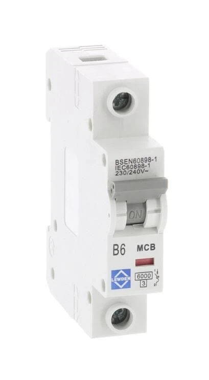 Lewden MCB Type B 1 Pole 50A 6kA DIN Rail (G06-1B50) - Image 4