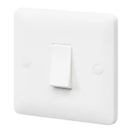 Switch Intermediate Small Rocker 1 Gang 10Ax White - Image 3