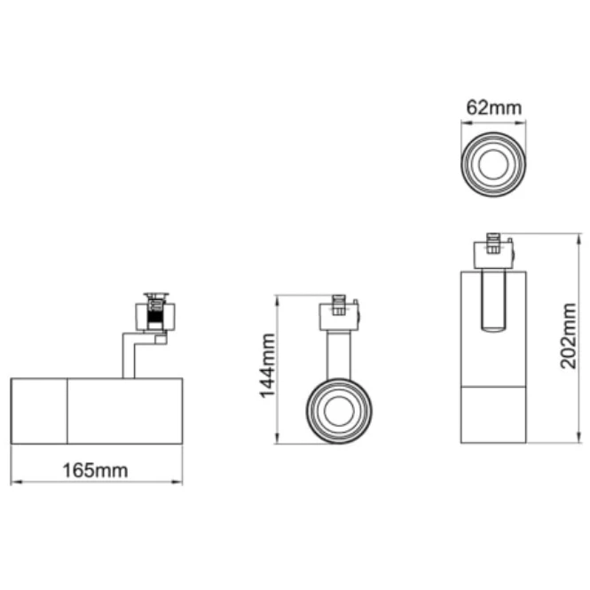 KSR Spotlight Track LED 20W 3000K White - Image 3