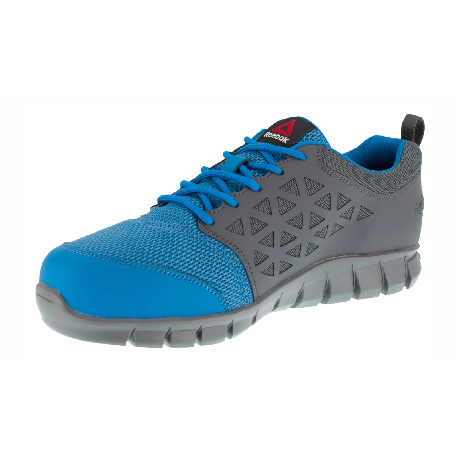 Grey/Blue Size 7 Reebok Men Excel Light S1P Safety Trainer - Image 4