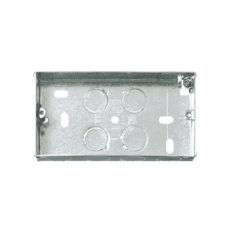 Steeple S1015N 2 Gang Flush Mount Metal Back Box 47mm - Image 3
