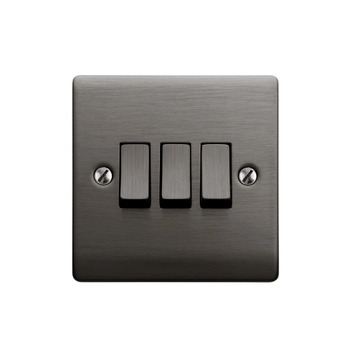 Designa 25S532J 3 Gang 2 Way 10AX Plate Switch Graphite - Image 3