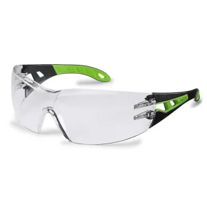 Safety Spectacle Pheos Clear Lense Black Lime Frame