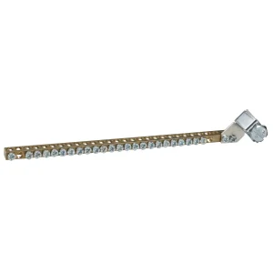 200A 20-Hole Terminal Bar for Panel Mounting 222mm
