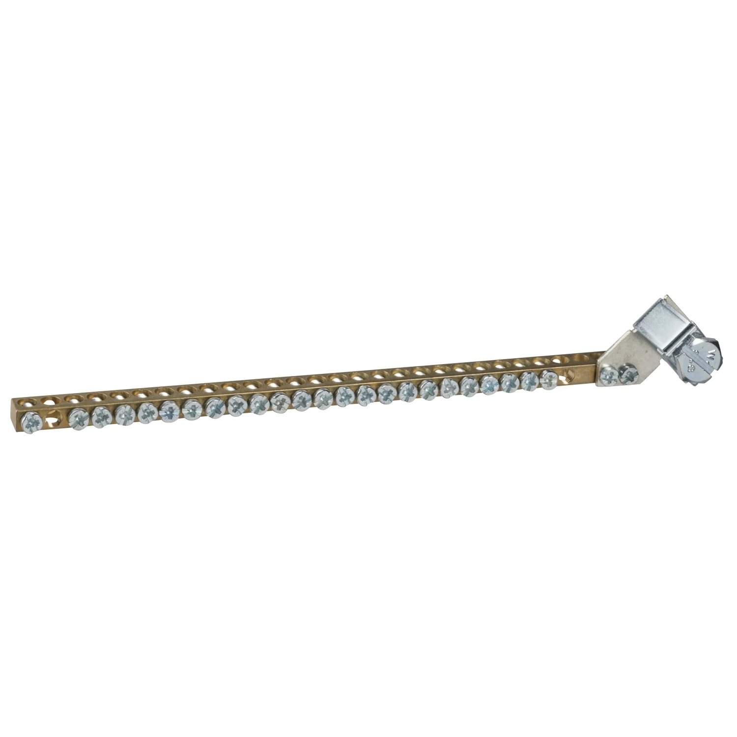 200A 20-Hole Terminal Bar for Panel Mounting 222mm