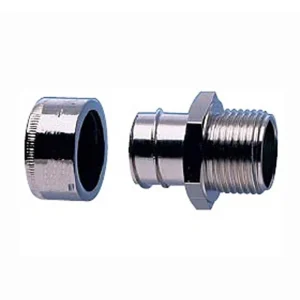 Connector Type A Male IP54 M20 Brass Nickel Plated IP54 [Pack=10]