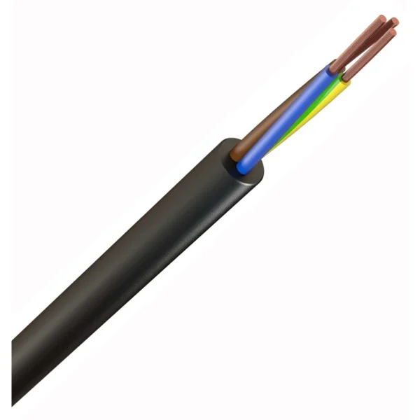 1.0mm Rubber  Flexible Cable 3 Core Black (100m Drum) - 3183R main image 1