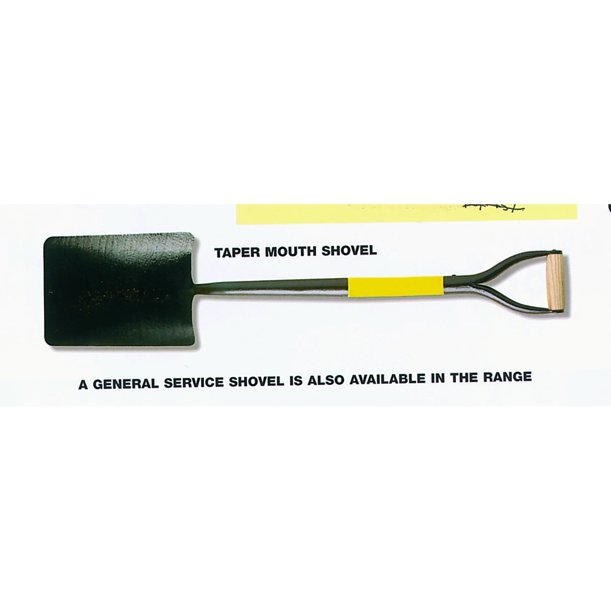 Fibreglass Taper Mouth Shovel Black - Image 2