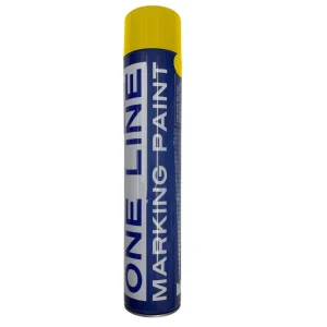 Aerosol Marking Paint Semi Permanent 750ml Yellow