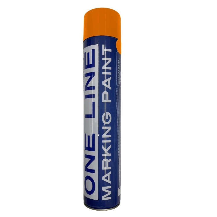 Aerosol Marking Paint Semi Permanent 750ml Orange - Image 2