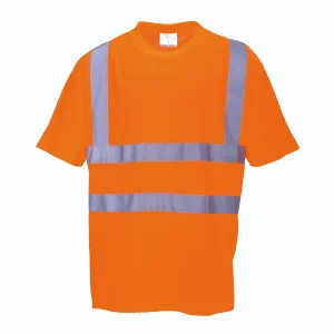 Portwest RT23 Hi-Vis GO/RT Polyester T-Shirt Short Fit Medium Orange