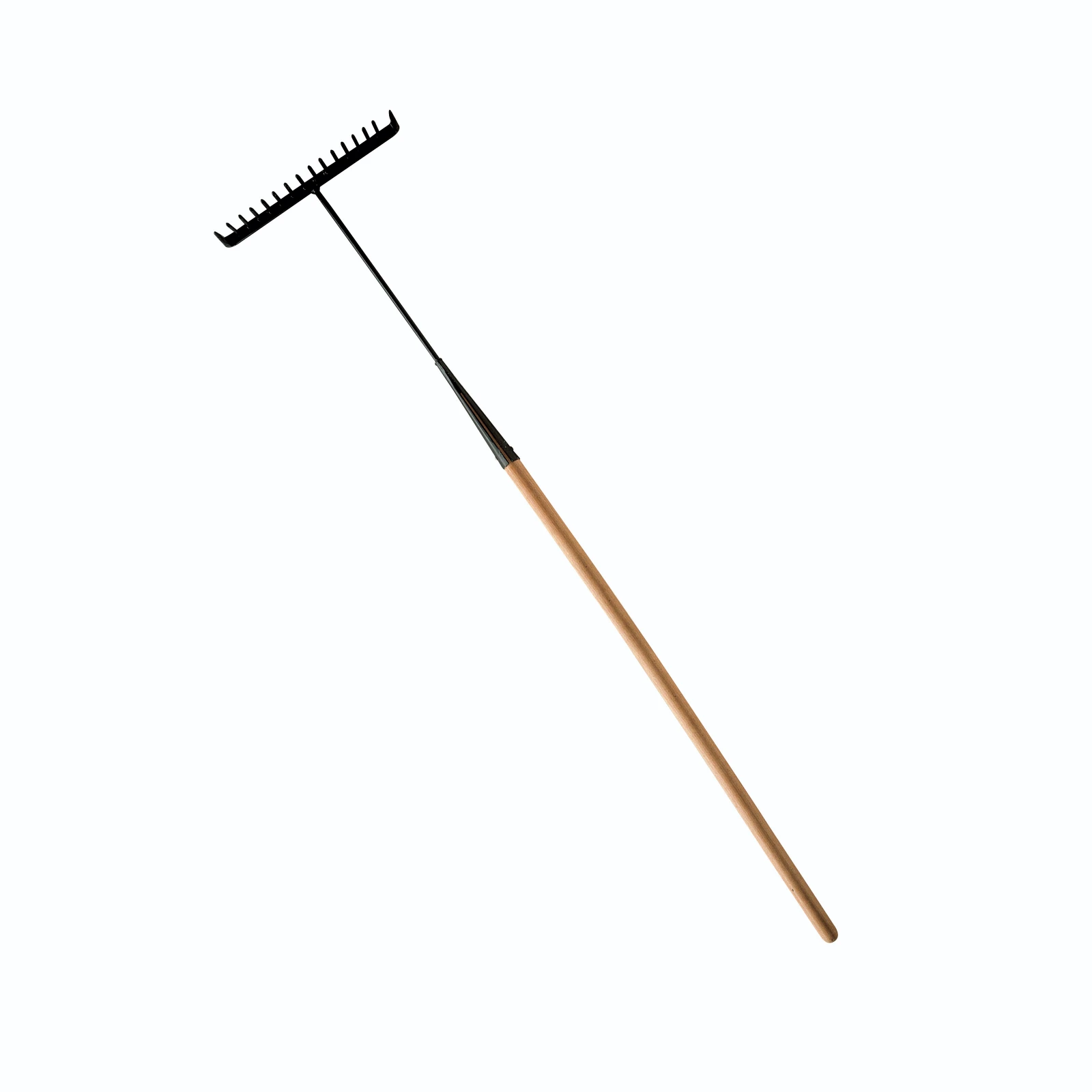 Tarmac Rake Round Tooth 16T Wood Handle