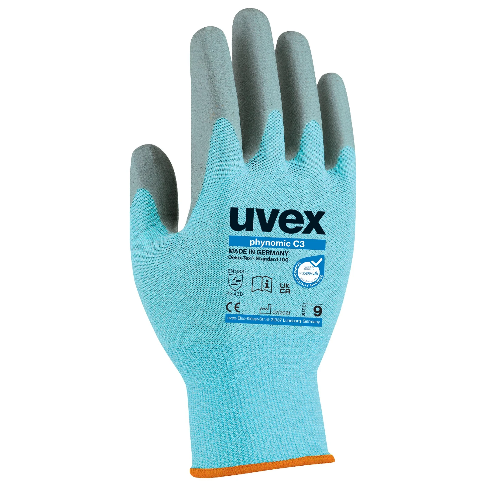 Uvex Phynomic C3 Glove Size 6 - Image 2