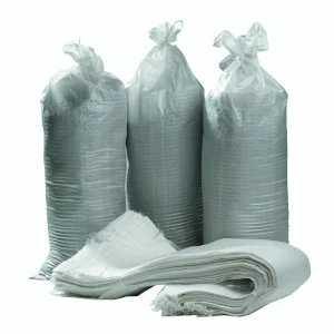 Sandbag with Tiestring 750 x 325mm Polypropelene White