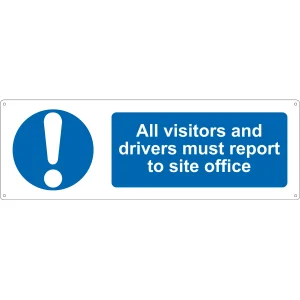 All Visitors/Drivers Sign