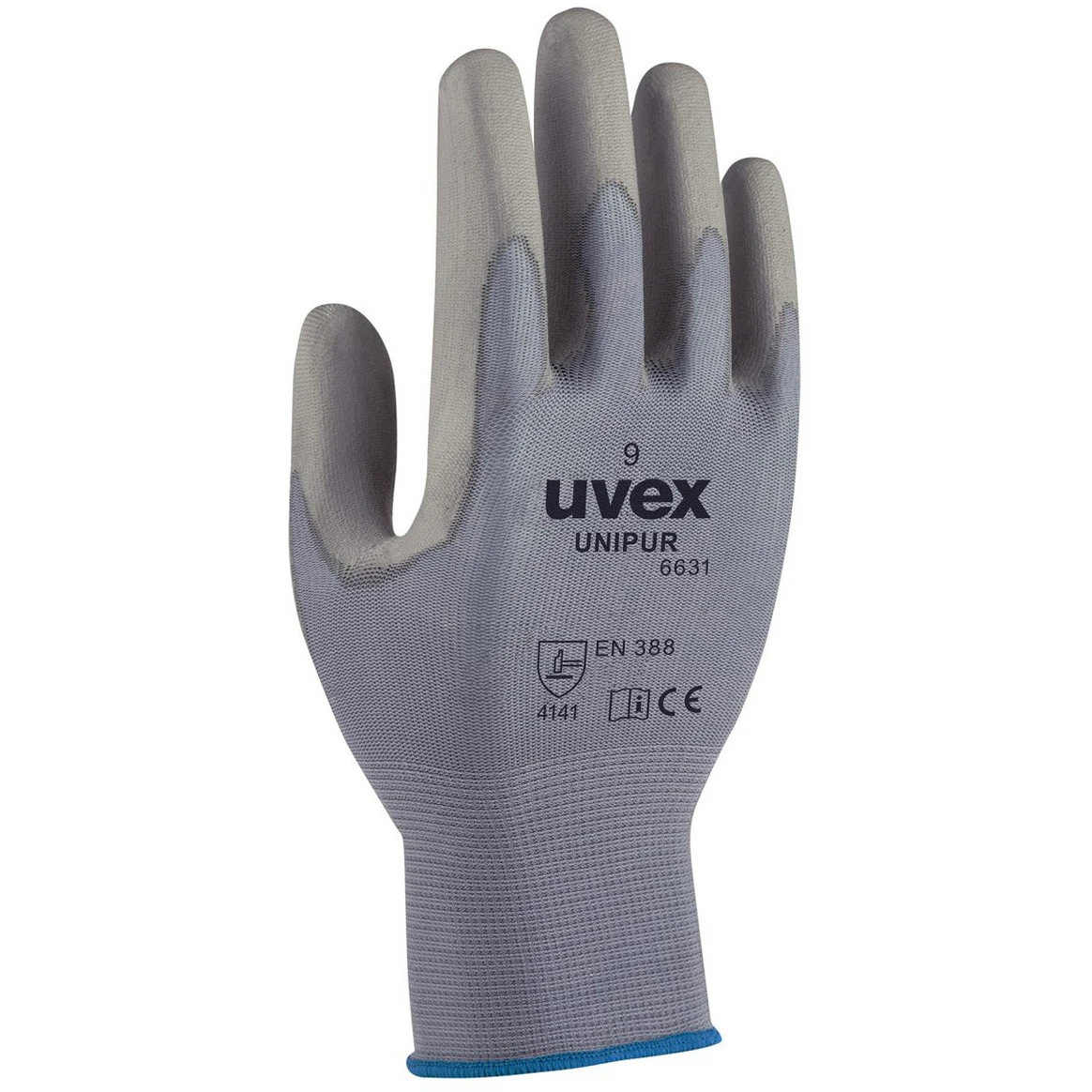 Unipur 6631 PU Coated Safety Glove Size 9 - Image 2