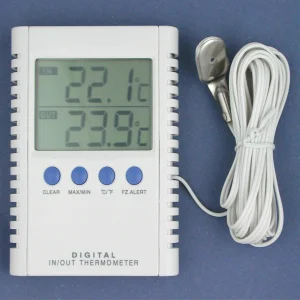 -50 to 70°C/F Electronic Max/Min Thermometer with LCD Display 98 x 74 x 17mm