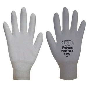 Gloves Polyflex Seamless Knitted Tear Resistance Size 9 Grey