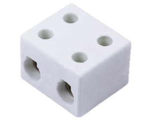 5A Double Pole Porcelain Connector Block