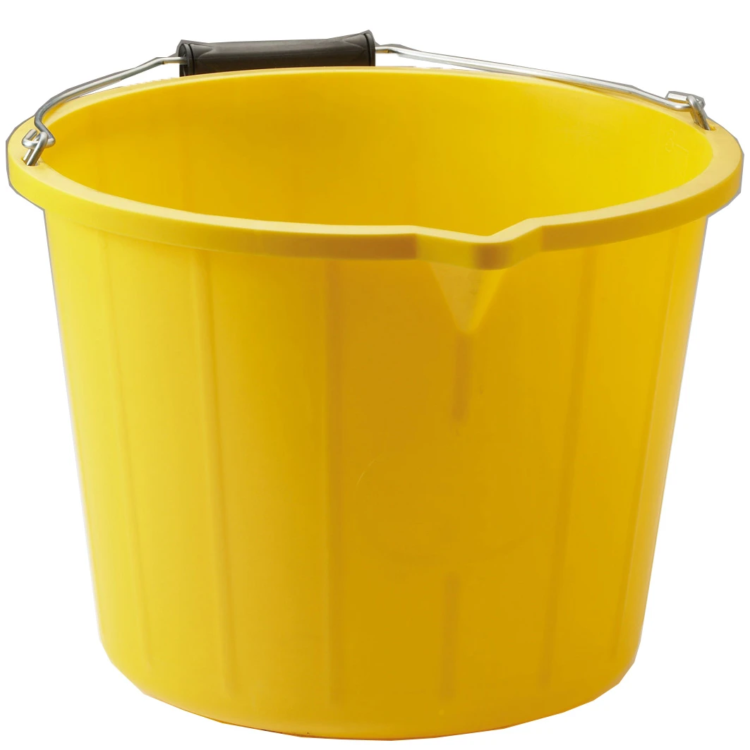14 Litre Plastic Bucket Yellow