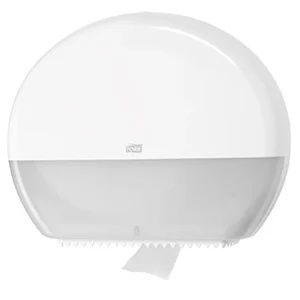 Toilet Roll Dispenser Jumbo White Plastic