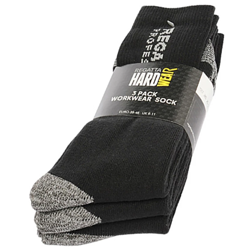 Regatta RMH003 Hardwear Size 6-11 Socks Black - Image 2