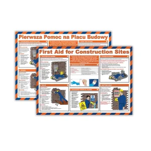 Health & Safety for Construction Site Poster 590x420mm