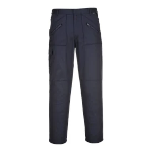 Portwest S887 Polycotton Action Trouser with Knee Pad Pocket Long Fit 36" Navy