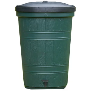 Water Butt With Lid and Tap 200 Litre Plastic