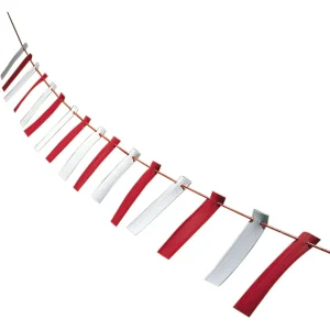 26m Red+White Pendant Marker Bunting