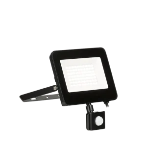 Aurora Vela Black Pir 50W 5000Lm 4000K Adjustable IP65 Non Dimmable Driverless Floodlight
