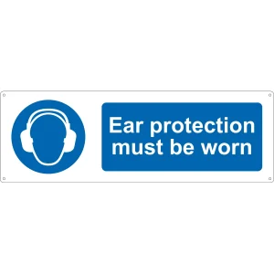 Ear Protection Must Be Worn Sign