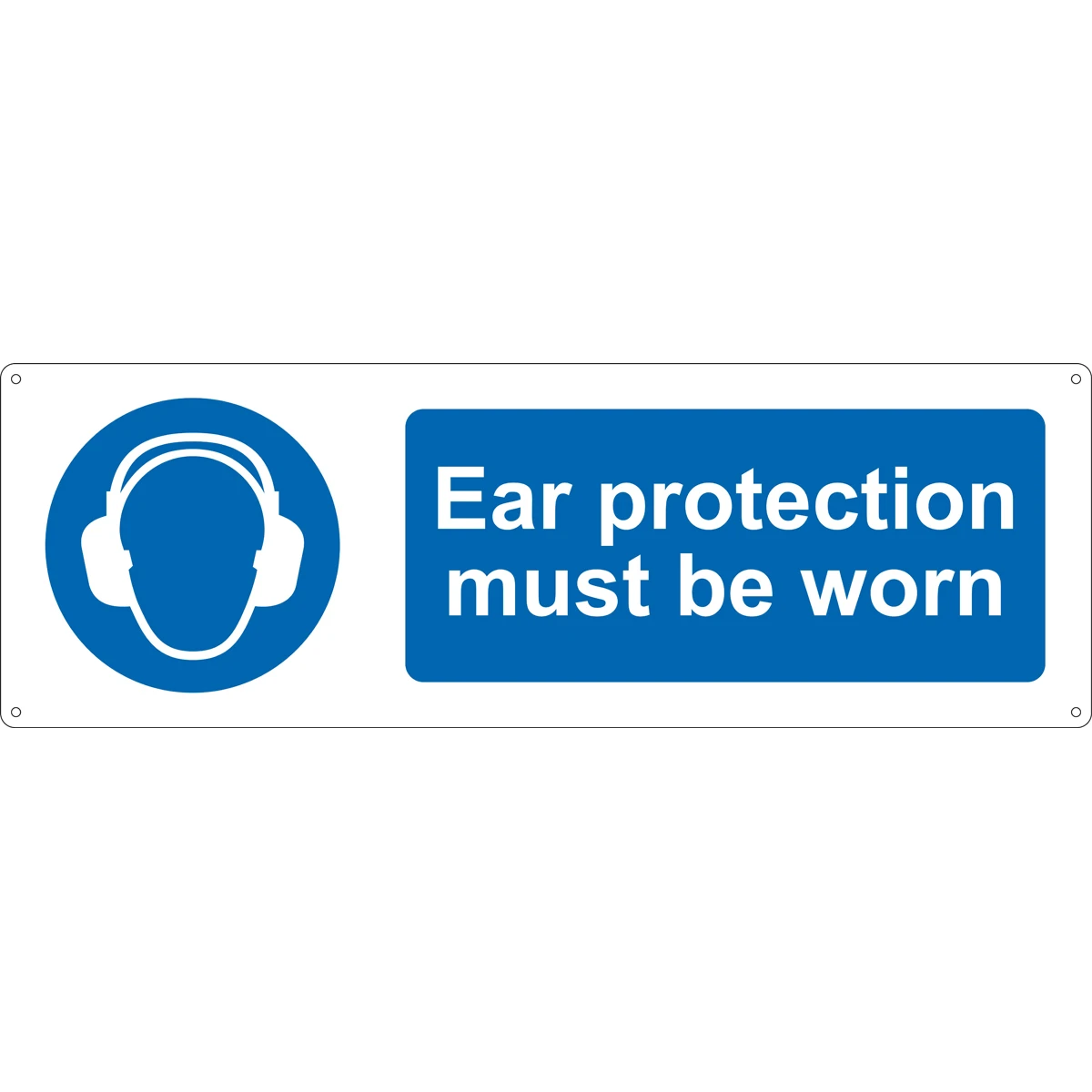 Ear Protection Must Be Worn Sign