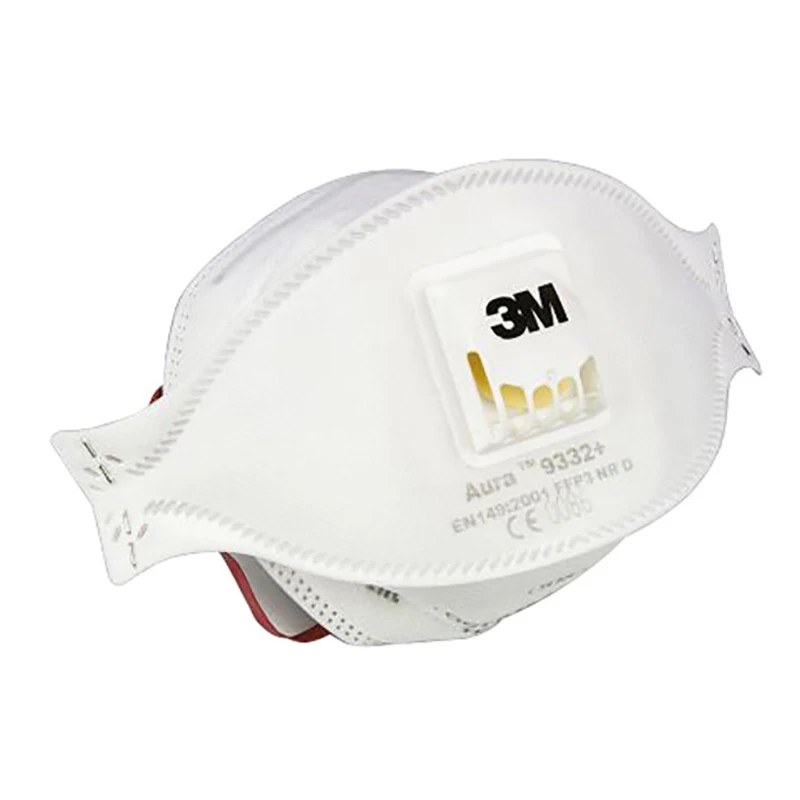 3M Respirator Aura Valved Dust/Mist/Fume FFP3 (Pack=10) - Image 2