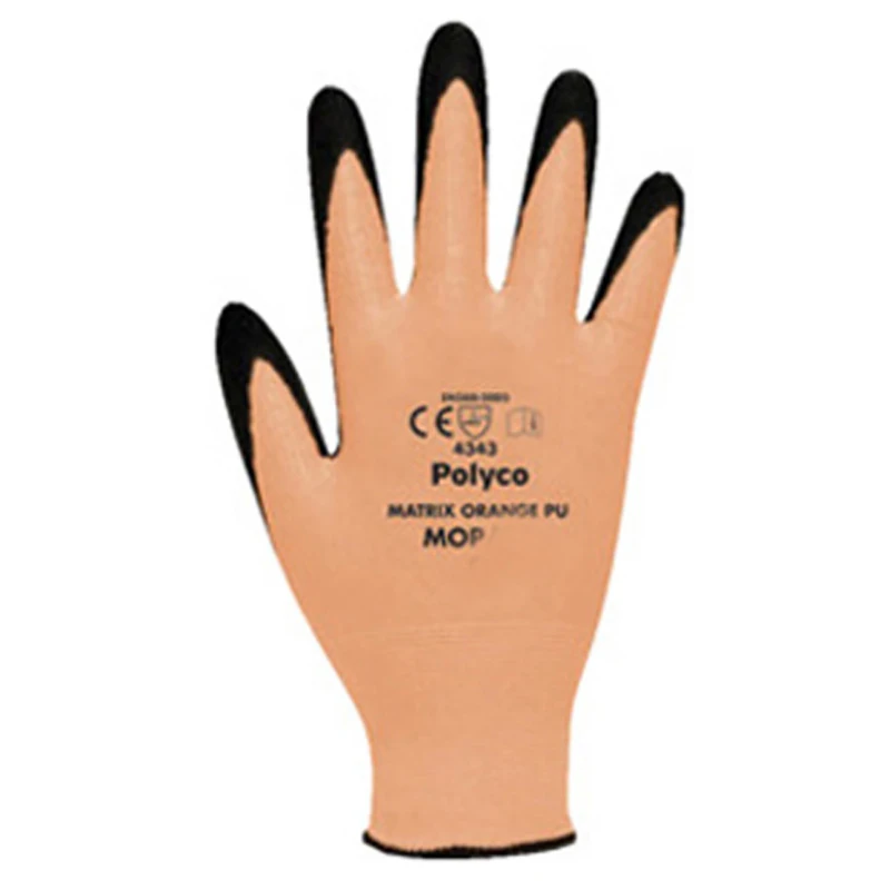 Matrix Cut Level 3 Polyurethane Glove Size 11 Orange - Image 2