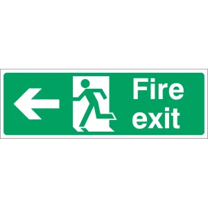 Fire Exit Left Sign