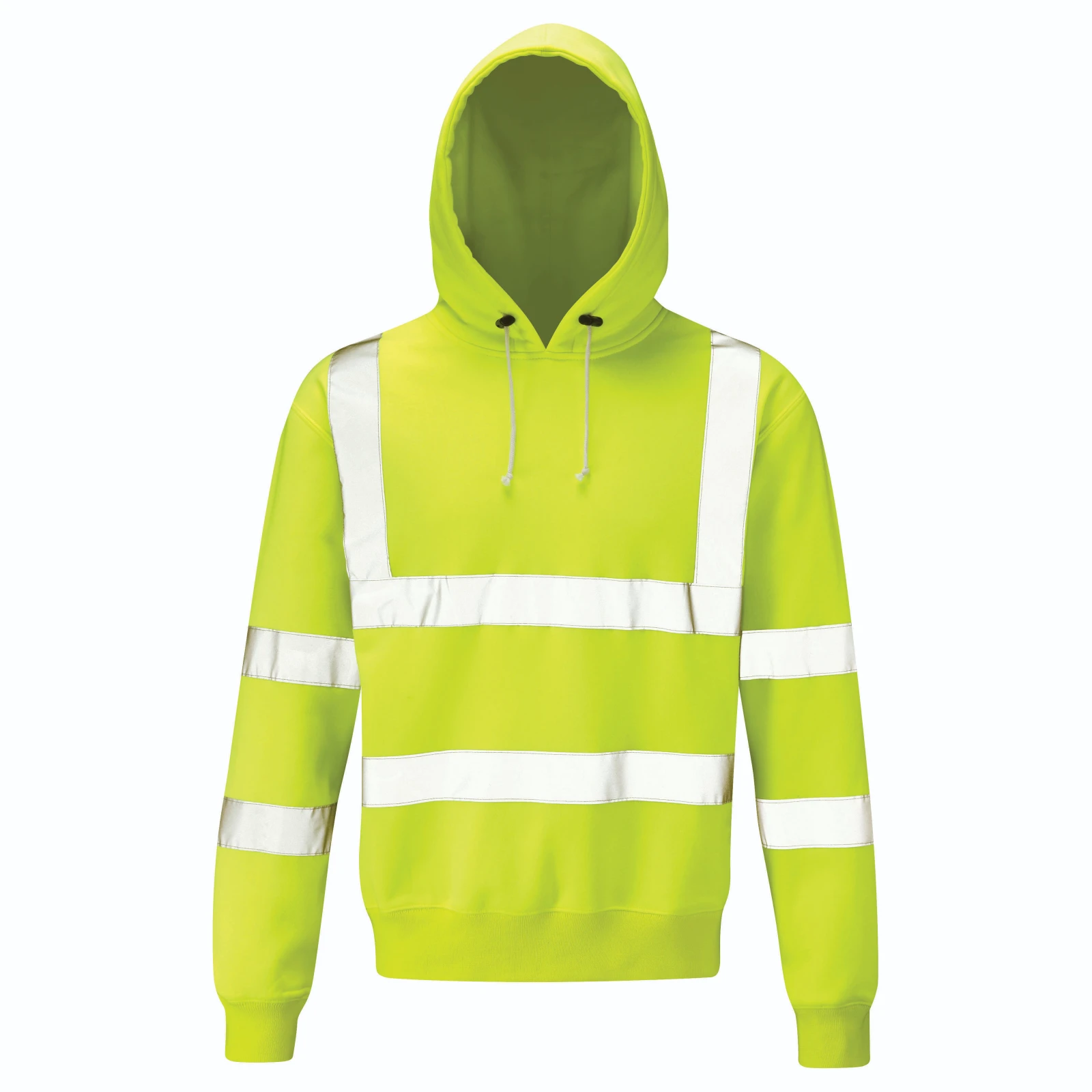 Vulcan HI-Vis Polyester Hooded Sweatshirt XXL Yellow - Image 2