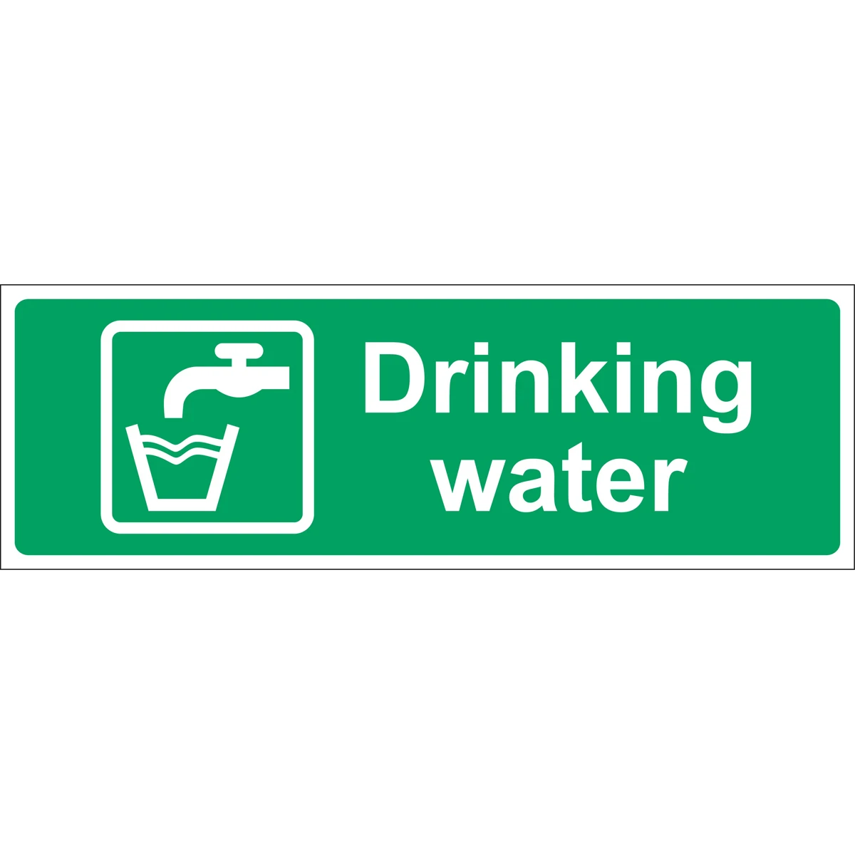 Drinking Water Self Adhesive Sign - Image 2